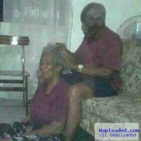 Photo: See what this old couple were caught doing